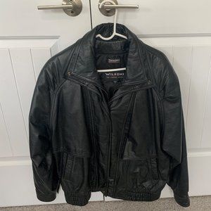 Leather Bomber Jacket